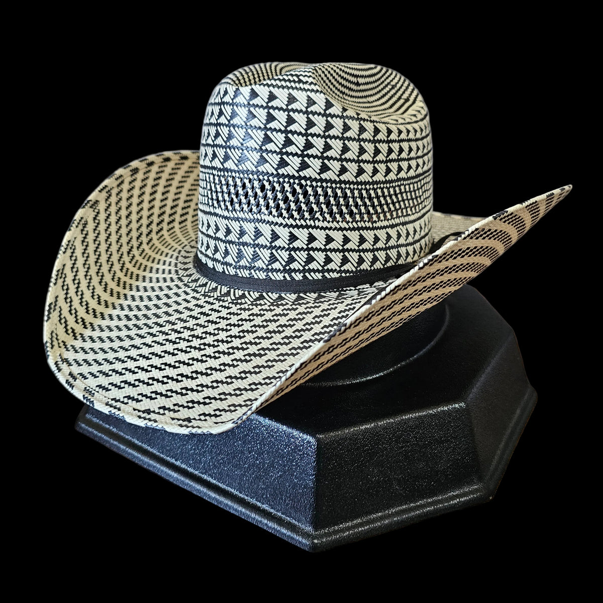 NEW Atwood Halfbreed Azul Straw Western Hat 6 7/8 Long Oval Gray/Blue Rodeo ATWOOD HALFBREED STOCKYARD OPEN CROWN COWBOY | HAT  main image 2