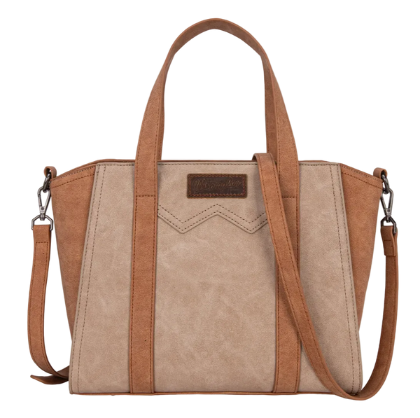 Wrangler "W" Stitch Two Tone Tote Bag