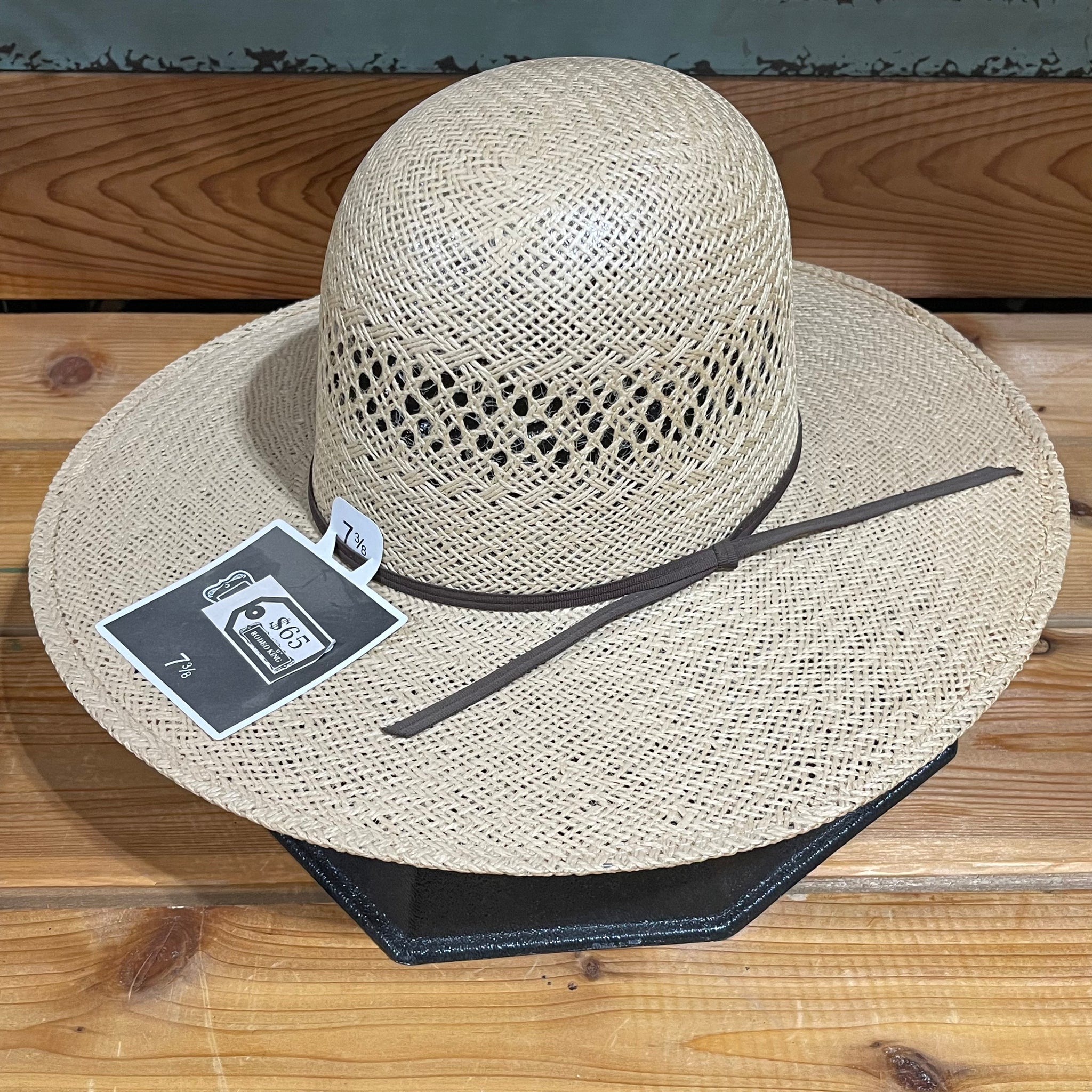 Rodeo King Jute Straw Hat 4 1/2” Brim