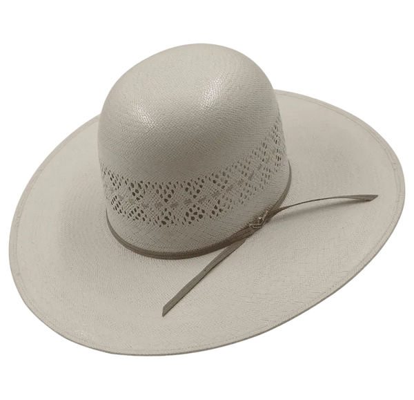 Prohats 56 Ivory Shantung Straw Hat