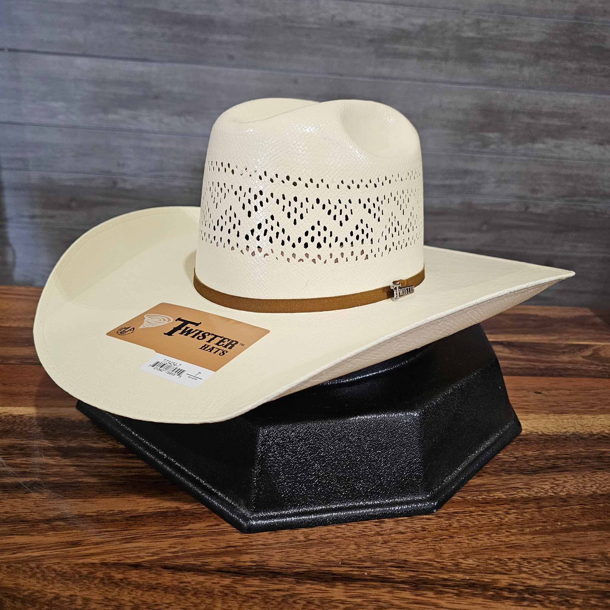 Twister 10x Ivory Shantung Straw Hat