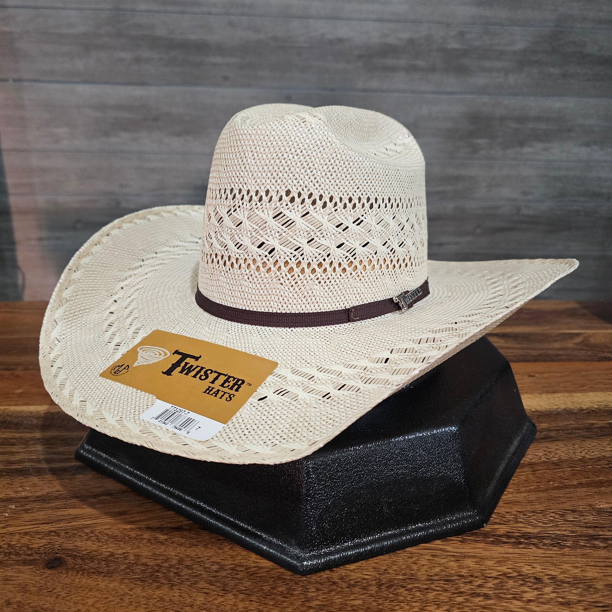 Twister 30x Ivory/Tan Shantung Straw Hat