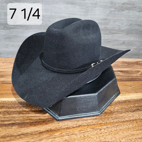 Rodeo King 5x Black 4 1/4 Brim