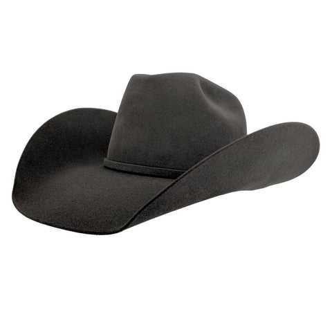 Rodeo King "Charcoal" Felt Cowboy Hat (5" Brim)