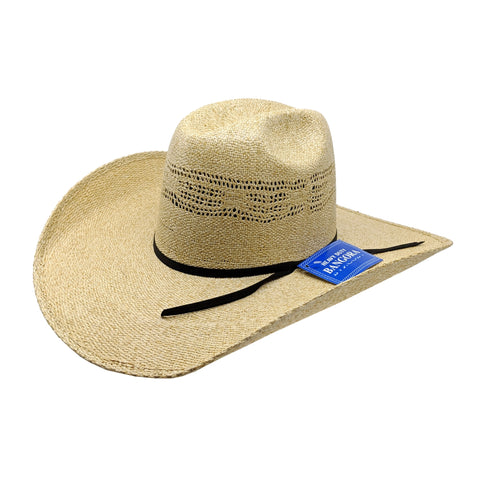 Rodeo King Burlap Bangora Straw Hat ( 4 1/2" Brim)