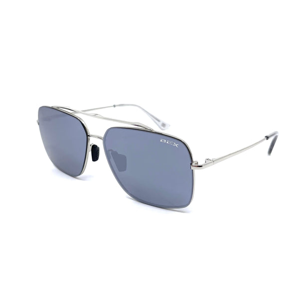 BEX Pilot Polarized Sunglasses (Silver/Gray)