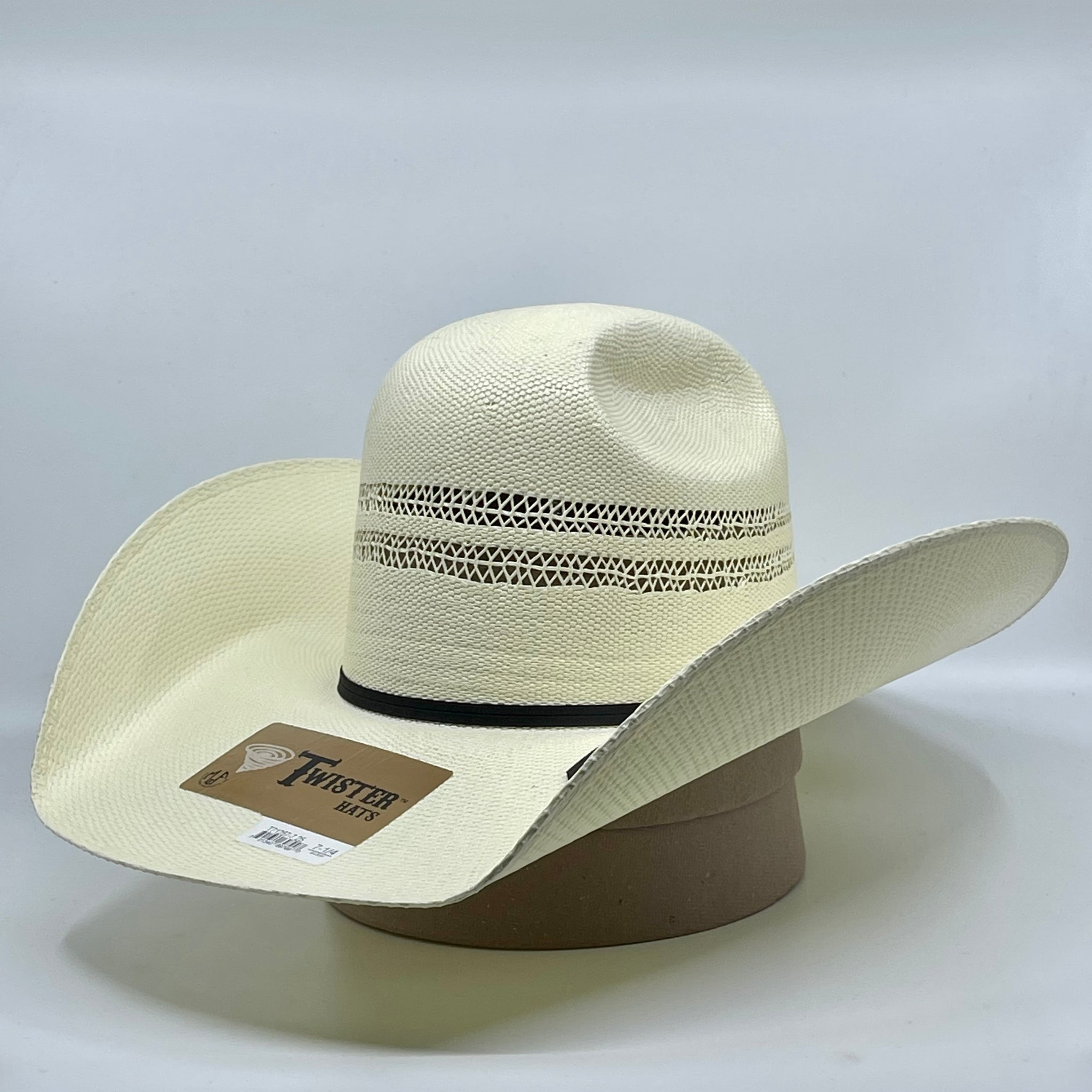 Twister Ivory Bangora Straw Hat ( 5" Brim)