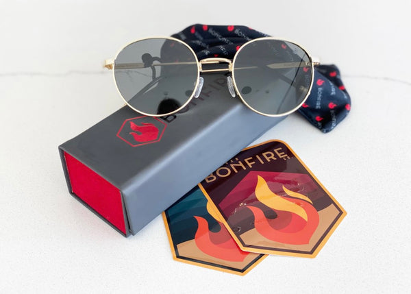 American Bonfire “Roam” Black Polarized Sunglasses