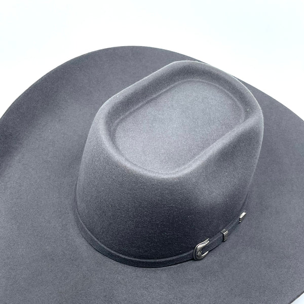 Twister 5X Granite Gray Fur Felt Cowboy Hat (4 1/2” Brim)