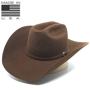 Twister 6X Beaver Blend Chocolate Fur Felt Cowboy Hat (4 1/4” Brim)