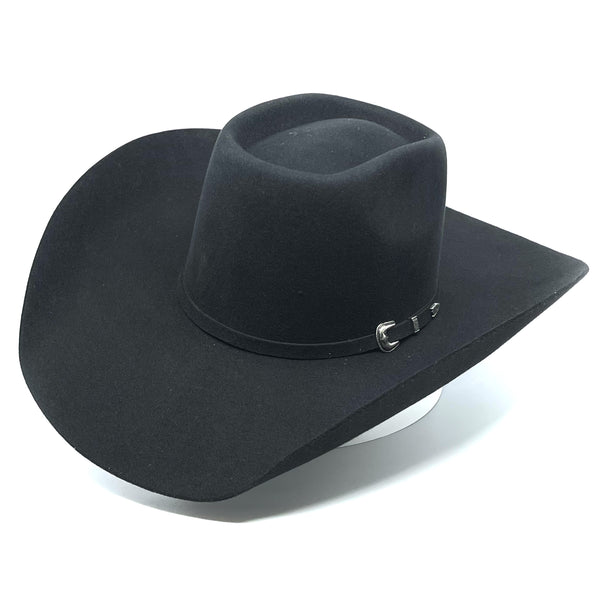 Twister 5X Black Fur Felt Cowboy Hat (4 1/2” Brim)