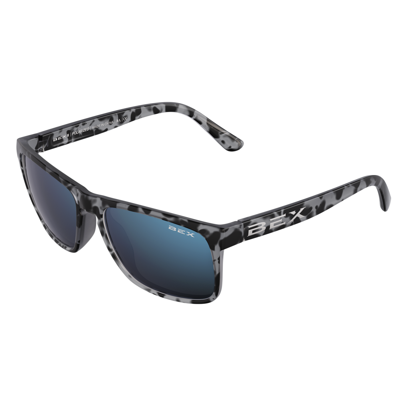 BEX Jaebyrd II Polarized Sunglasses Tortoise Gray/Sky