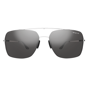 BEX Pilot Polarized Sunglasses (Silver/Gray)