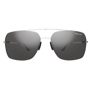 BEX Pilot Polarized Sunglasses Silver Gray Heck Of A Lope