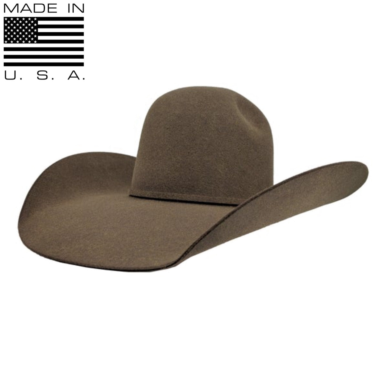 Rodeo King "Hickory" Felt Cowboy Hat (5" Brim)