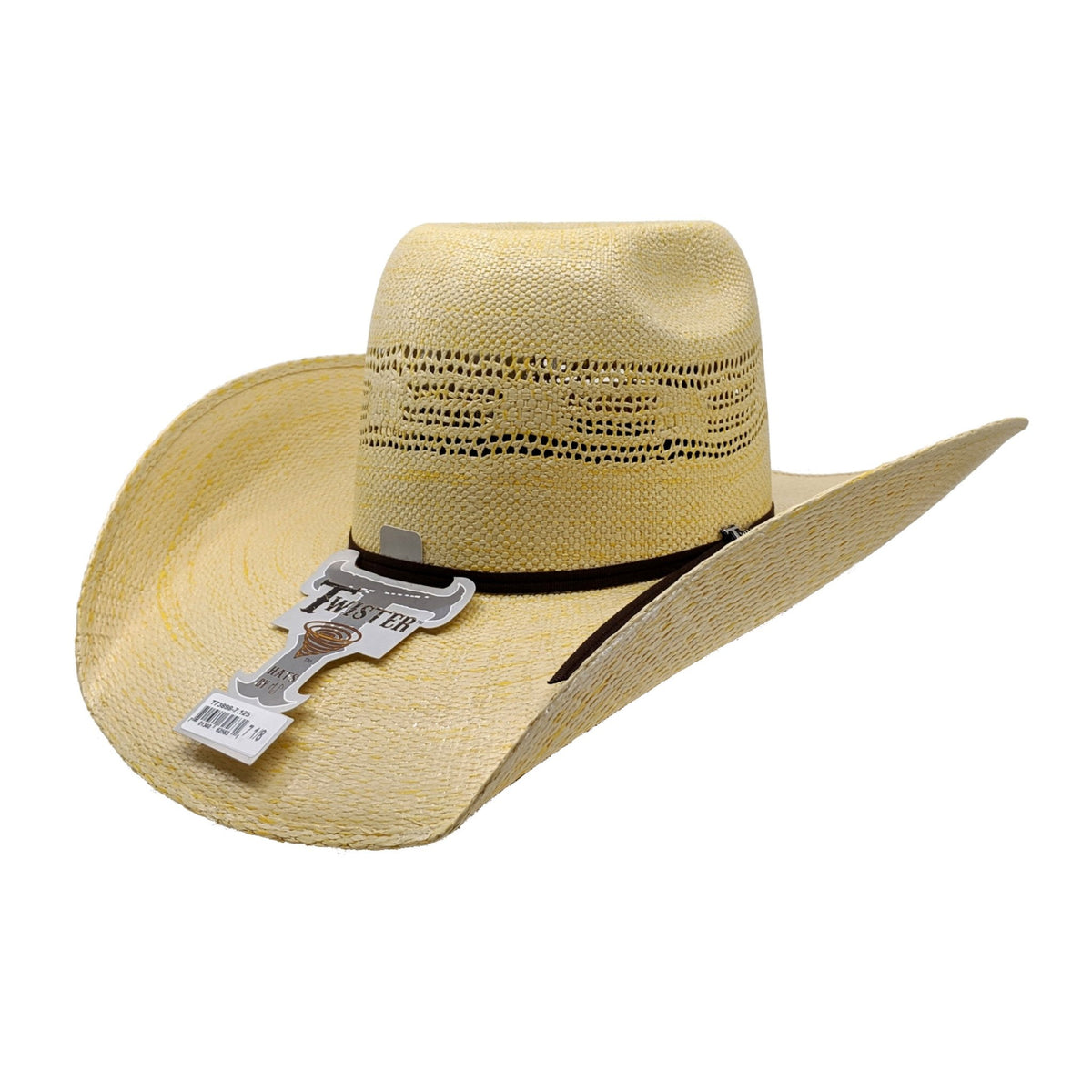 Twister Premium Bangora Straw Cowboy Hat (4 1/2" Brim) Heck Of A Lope